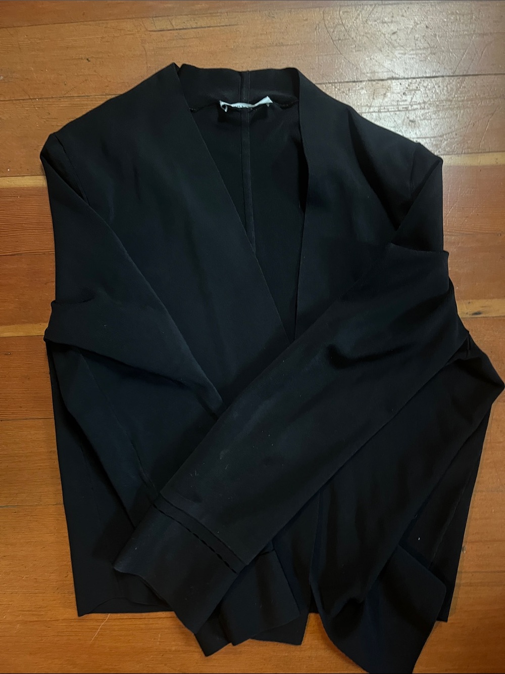 Mm lafleur jardigan L Black Open-Front Blazer Jacket